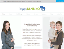 Tablet Screenshot of happybambino.com